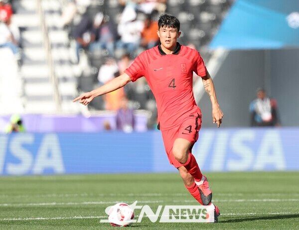 김민재는 잠시 바이에른 뮌헨을 떠났다. 아시안컵을 위해 대한민국 대표팀으로 합류했기 때문이다.&nbsp;사진┃뉴시스