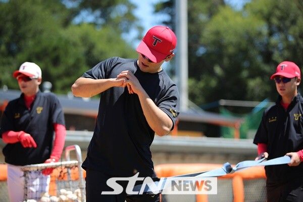 김도영이 재활 훈련을 하고 있다. 사진┃KIA 타이거즈