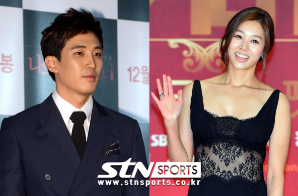 배우 강경준과 아내 장신영. 사진┃뉴시스