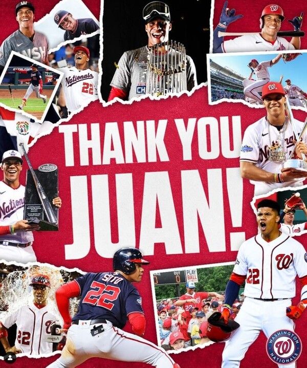2022년 워싱턴 내셔널스에서 샌디에이고 파드리스로 트레이드된 후안 소토. 사진┃워싱턴 내셔널스SNS