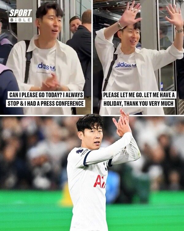 손흥민의 정중한 거절이 화제다. 토트넘 홋스퍼는 지난 22일 호주 멜버른에 위치한 멜버른 크리켓 라운드에서 뉴캐슬 유나이티드와 친선 경기를 치렀다. 결과는 승부차기 접전 끝에 패배. 손흥민은 선발로 출격해 60분 이상 소화했다. 경기 후 적지 않은 일정을 소화한 탓에 이날 믹스존 인터뷰를 거절했다. 손흥민은 “오늘은 가도 될까? 항상 멈춰서 기자회견도 했으니 휴가 좀 보내줘”라며 취재진에게 정중하게 사양의 뜻을 전달했다. 현장에 있던 미디어 관계자들은 흔쾌히 보내주면서 훈훈한 분위기를 연출했다. 손흥민이 정중하게 거절하는 모습이 영상을 통해 SNS를 통해 전파되면서 주목을 끄는 중이다. 현장에 있던 미디어 관계자들은 “논란의 여지가 없는 가장 좋은 거절”, “충분한 휴식을 취할 자격이 있다” “내가 받은 가장 정중한 거절”이라는 반응을 보이기도 했다.사진┃스포츠바이블
