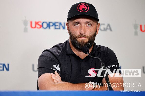 12일 US오픈 사전 공식 기자회견에 참석한 존 람. 사진┃게티이미지코리아