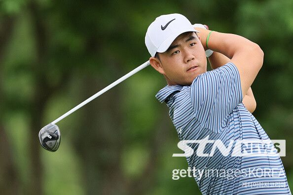 7일 열린 PGA투어 메모리얼토너먼트 1라운드에서 공동 12위에 오른 김주형. 사진┃게티이미지코리아