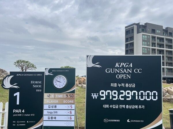 확정된 2024 KPGA 군산오픈CC 총상금. 사진┃KPGA제공