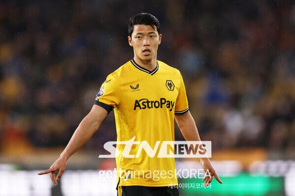 최근 친선 경기에서 인종차별을 당한 황희찬. 사진┃게티이미지코리아