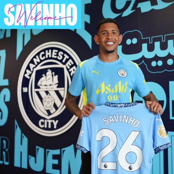 맨체스터 시티에 합류한 사비뉴. 사진┃맨체스터 시티