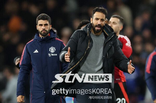 맨체스터 유나이티드의 후벵 아모림 감독. 사진┃게티이미지코리아