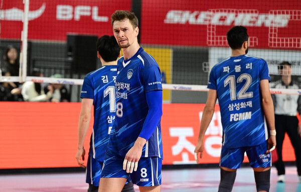 기뻐하는 삼성화재 막심. 사진┃KOVO