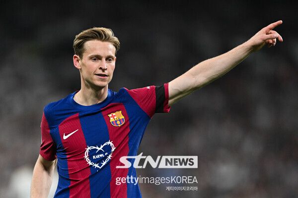 FC 바르셀로나 미드필더 프랭키 데 용. 사진┃게티이미지코리아