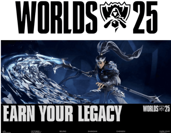 오는 14일 2025 리그 오브 레전드(이하 LoL) 월드 챔피언십이 중국 베이징 스마트 e스포츠 센터(Beijing Smart Esports Center)에서 열리는 T1과 인빅터스 게이밍의 플레이-인으로 막을 올린다고 밝혔다.(▲2025 LoL월드 챔피언십 키 비주얼). /사진=라이엇 게임즈