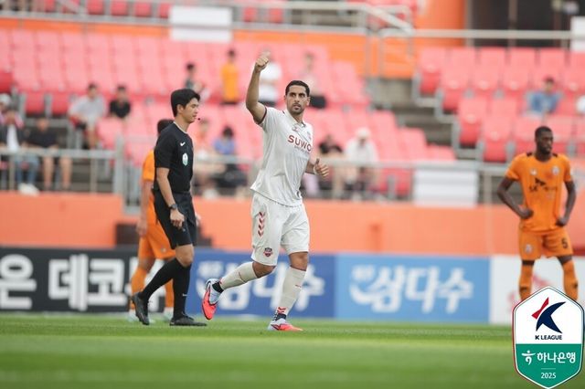 수원FC 공격수 싸박. /사진=한국프로축구연맹