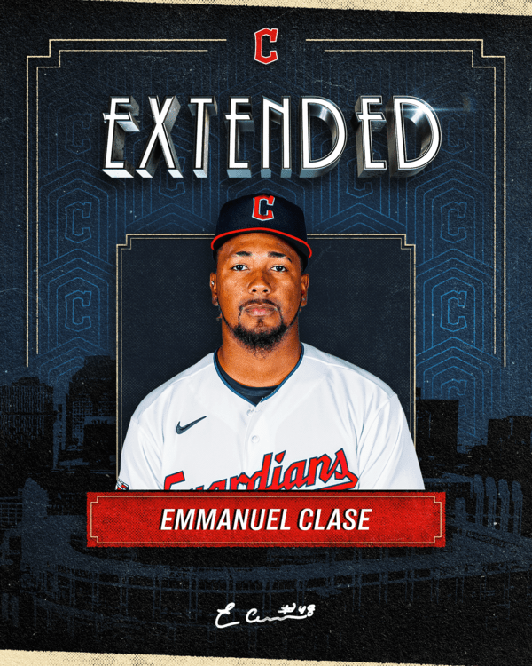 CLE 마무리 엠마누엘 클라세가 2021시즌 좋은 활약을 보여준 후 2022시즌 중 2000만 달러 규모의 연장 계약을 구단과 맺었다. /사진=클리블랜드 가디언스 공식 채널