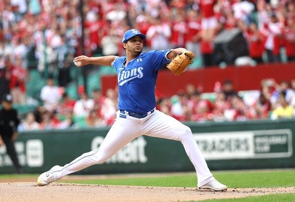 프로야구 삼성 라이온즈 투수 헤르손 가라비토. /사진=삼성 라이온즈