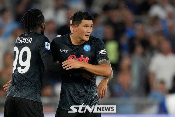 나폴리 시절의 김민재. /사진=뉴시스(AP)