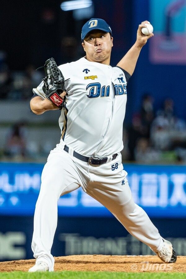 전 NC 다이노스 소속 서의태가 지난해 5월 10일 창원 삼성전에 등판해 공을 던지고 있다. /사진=NC 다이노스