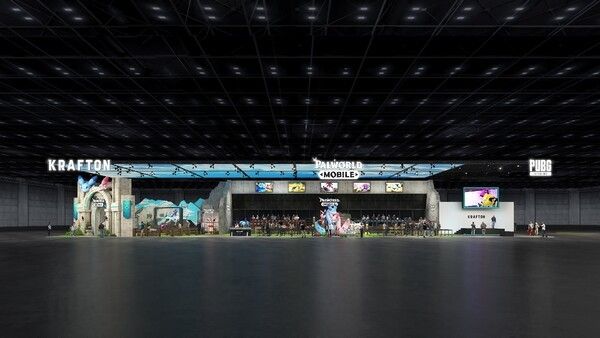 11월 13일부터 16일까지 크래프톤(대표 김창한)이 부산 벡스코에서 열리는 국제 게임 전시회 ‘지스타(G-STAR)’에 9년 연속 참가한다. (▲크래프톤 지스타 2025 부스 조감도). /사진=크래프톤