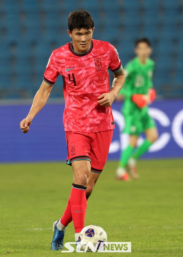한국 축구대표팀 수비수 김민재. /사진=뉴시스