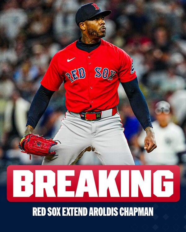 보스턴 레드삭스 마무리 투수 아롤디스 채프먼이 26일(한국시각) 한 팟캐스트에 출연해 