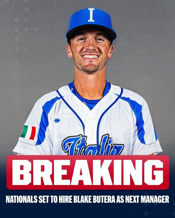 블레이크 부테라 워싱턴 내셔널스 감독 내정자. /사진=MLB 공식 채널