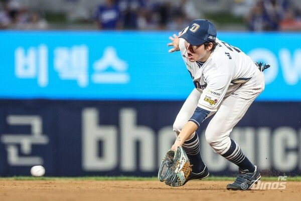 NC 다이노스 주장으로 팀과 올 시즌 생사고락을 함께한 박민우. /사진=NC 다이노스