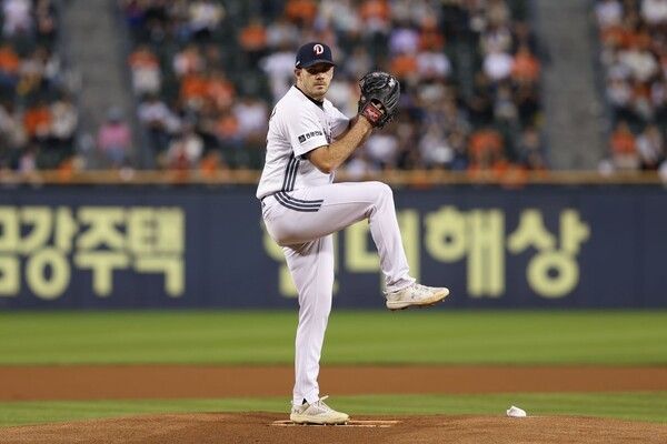 두산 베어스 투수 잭 로그. /사진=두산 베어스