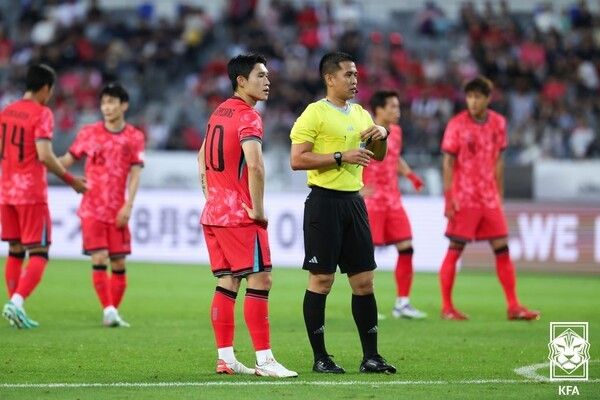 한국 축구 대표팀 이동경. /사진=대한축구협회
