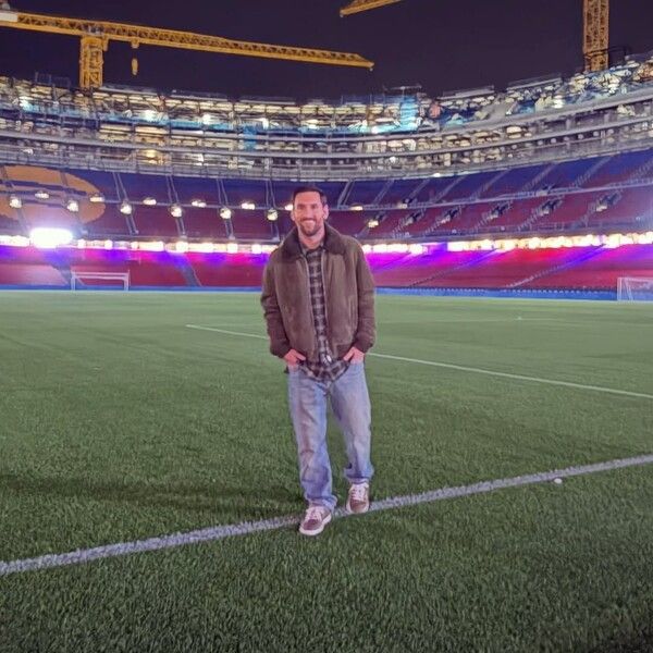 리오넬 메시가 친정팀 바르셀로나의 새로운 홈구장에 깜짝으로 방문했다. /사진=리오넬 메시 SNS