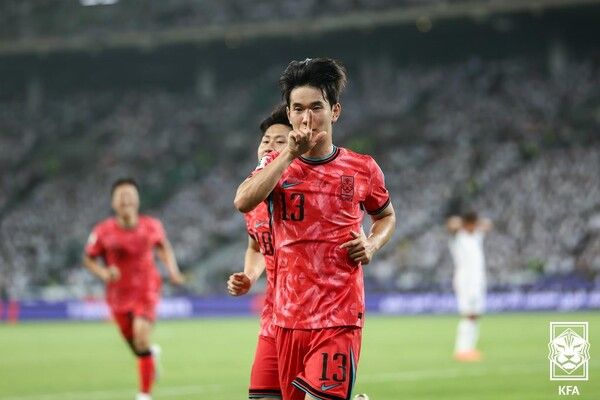 한국 축구 대표팀 김진규. /사진=대한축구협회
