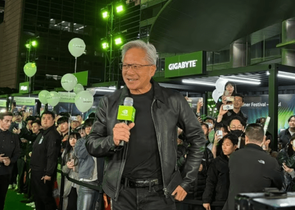 30일 서울 코엑스에서 엔비디아 '지포스 게이머 페스티벌'이 개최됐다.(▲ 젠슨 황). /사진=기가바이트 어로스