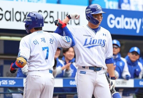 박진만 삼성 감독 부임 후 유격수 이재현·2루수 김영웅 내야 수비 콤비가 부쩍 성장했다. /사진=삼성 라이온즈