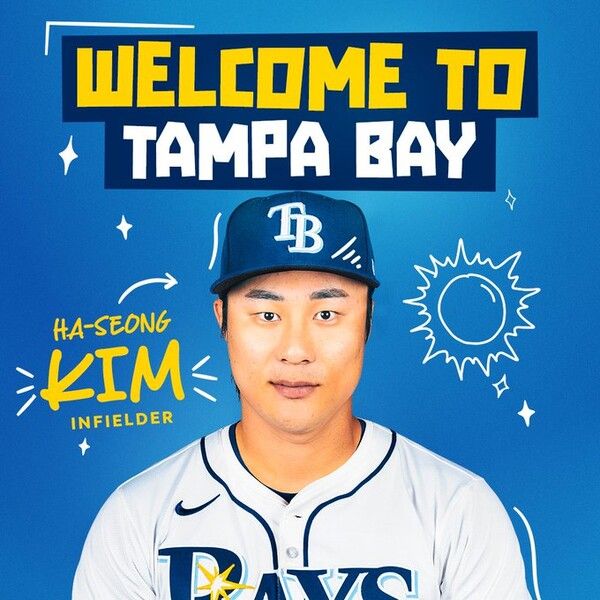 김하성 영입을 발표하는 템파베이 레이스. 사진┃템파베이 레이스