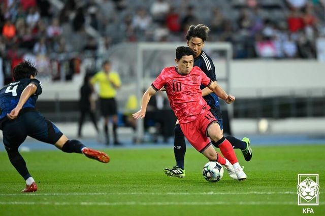 한국 축구 대표팀 미드필더 이동경. /사진=대한축구협회