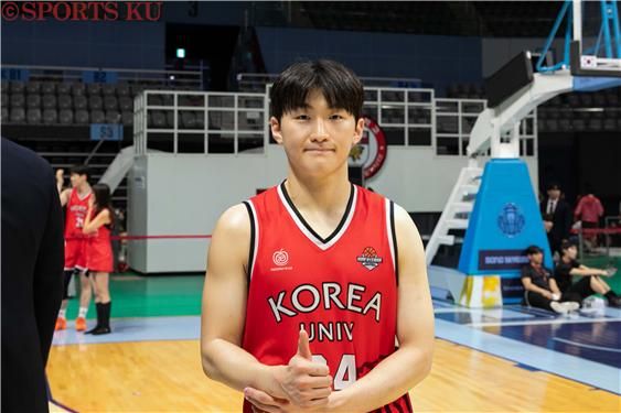 고려대 농구부 가드 문유현. /사진=SPORTS KU 김민지 기자