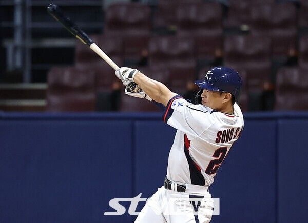 야구 대표팀 내야수 송성문. /사진=뉴시스