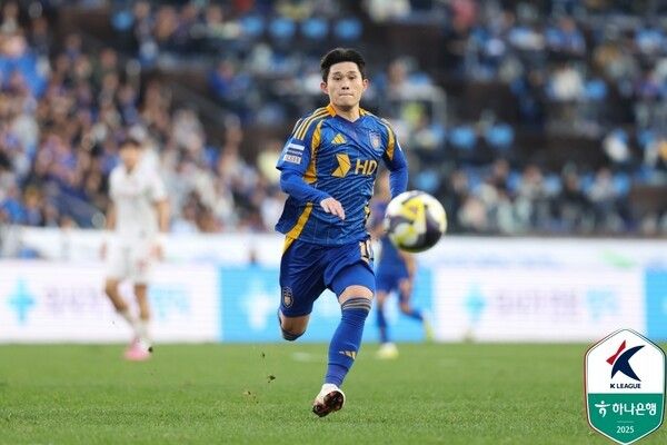 울산 HD에서 빼어난 활약으로 MVP가 된 이동경. /사진=한국프로축구연맹