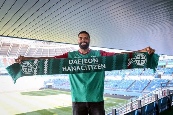 대전하나시티즌에 합류한 공격수 디오고. /사진=대전하나시티즌