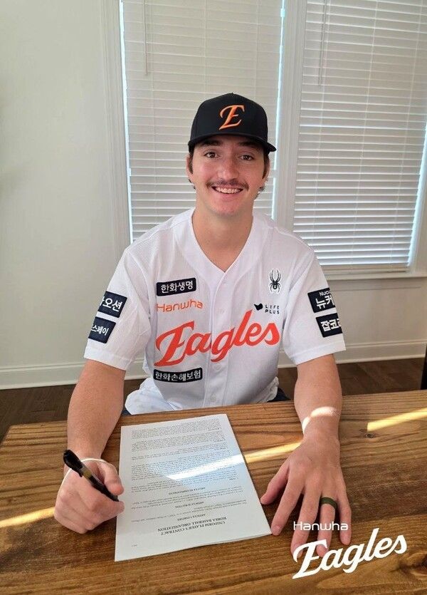 한화 이글스 새 외국인 투수 오웬 화이트. /사진=한화 이글스