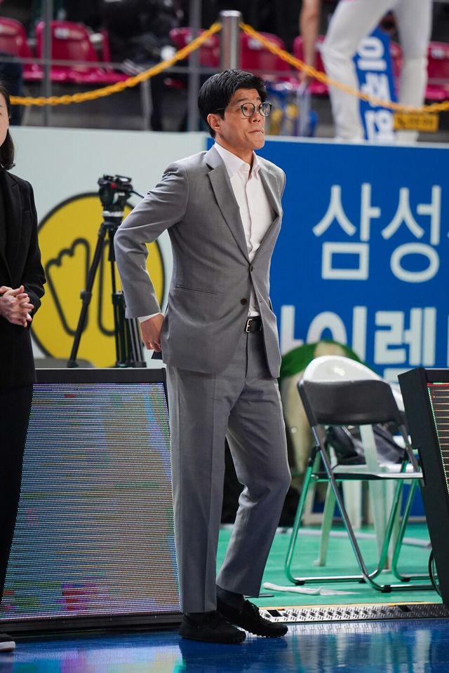 삼성생명 하상윤 감독. /사진=WKBL