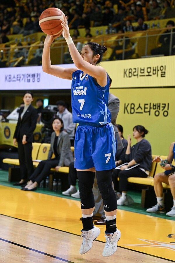 아산 우리은행 가드 이민지. /사진=WKBL