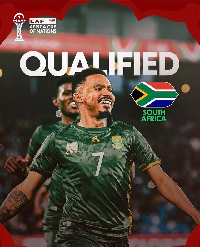 2025 아프리카 네이션스컵(AFCON) 16강 진출에 성공한 남아프리카공화국. /사진=남아프리카공화국축구협회 SNS