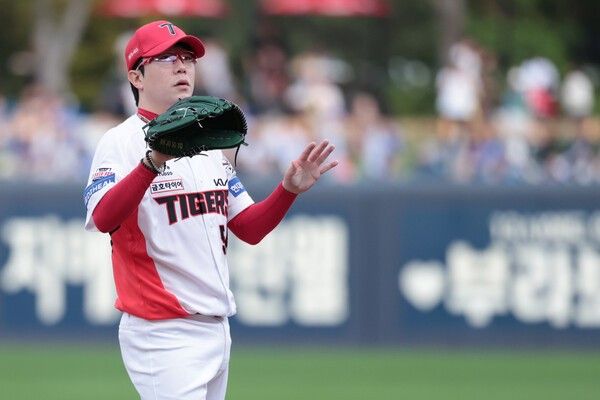 KIA 타이거즈 유니폼을 입은 양현종. /사진=KIA 타이거즈