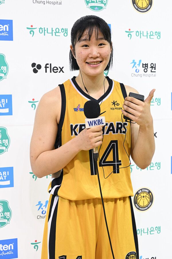 KB스타즈 포워드 송윤하. 사진┃WKBL