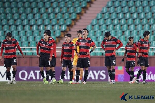포항스틸러스 선수단. 사진┃한국프로축구연맹
