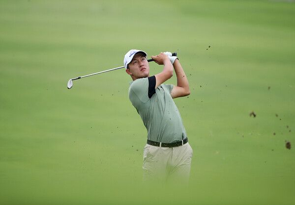 김백준의 플레이 모습. 사진┃KPGA