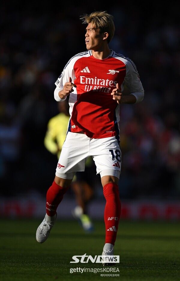 아스널 FC 수비수 토미야스 다케히로. 사진┃게티이미지코리아