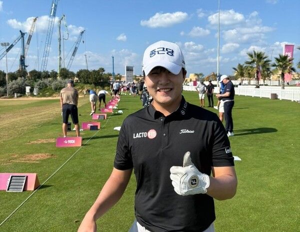 지난해 제네시스 포인트 상위자 자격으로 DP월드투어에 진출한 김민규. 사진┃강소영