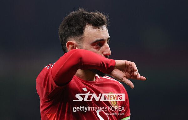 맨체스터 유나이티드 공격형 미드필더 브루누 페르난드스. 사진┃게티이미지코리아