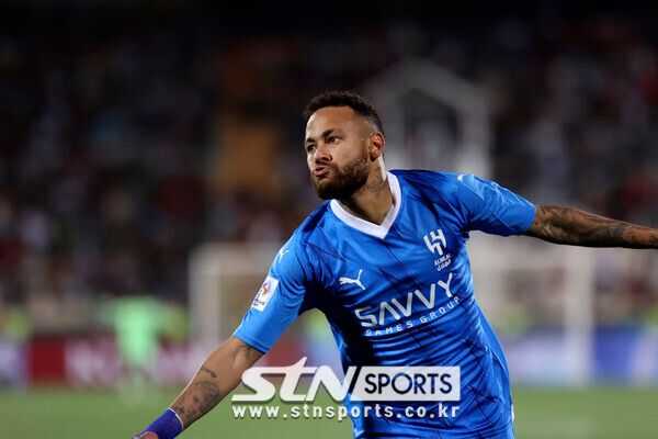 알 힐랄 활약 당시 네이마르. 사진┃뉴시스/AP