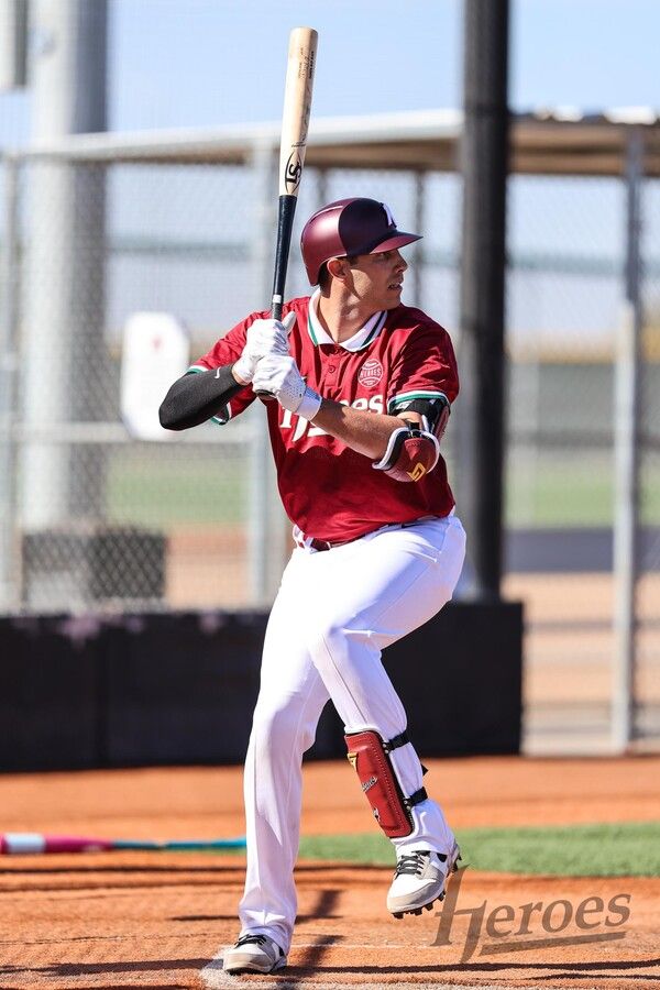 라이브 배팅을 하는 루벤 카디네스. 사진┃키움히어로즈