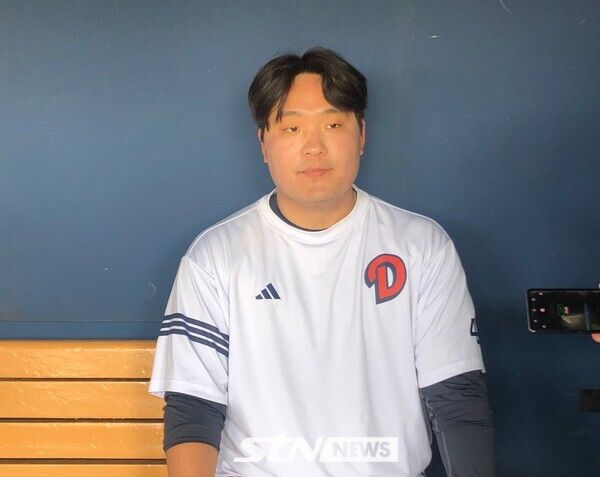 두산 베어스 포수 김기연. 잠실=사진┃이형주 기자